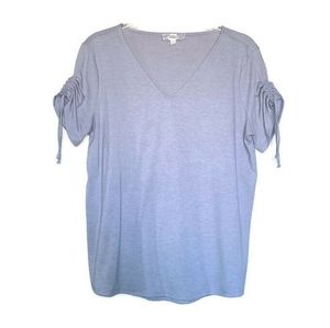 Pink Republic Short Sleeve Top Gray X-Large